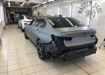 БМВ оклейка матовой пленкой БМВ оклейка матовой пленкой ЮЗАО